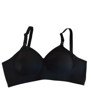 Momcozy Smooth Comfort Black Nursing Bra, Sz Large